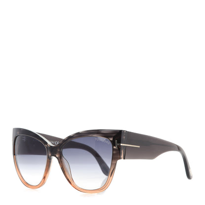 Tom Ford Anoushka Sunglasses TF371 Melange Grey Peach 1 of 8