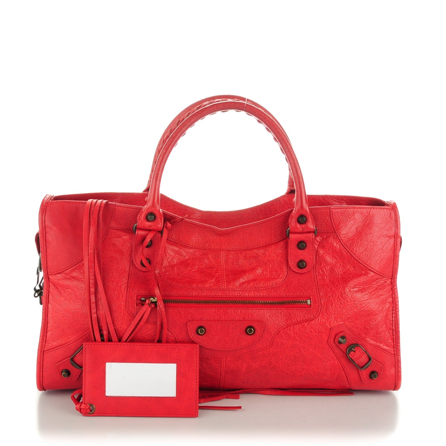 Balenciaga Agneau Classic Hardware Part Time Coquelicot 1 of 8