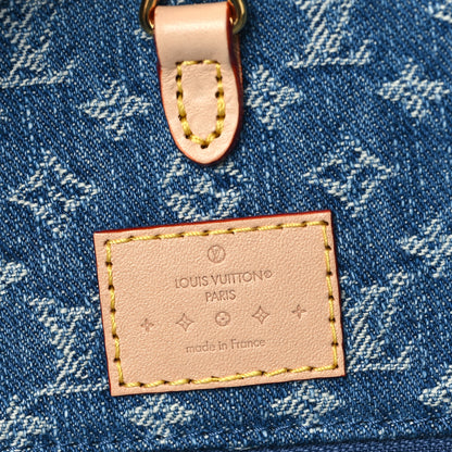 Louis Vuitton Monogram Denim Onthego MM Blue 6 of 10