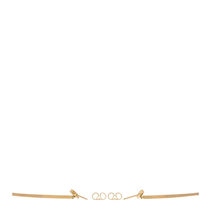 Tiffany 18K Yellow Gold T Bar Earrings 4 of 5