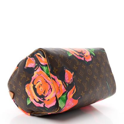 Louis Vuitton Monogram Roses Speedy 30 4 of 14