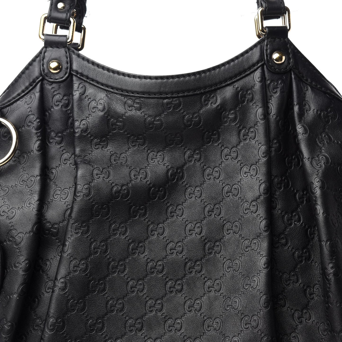 Guccissima Large Sukey Tote Black