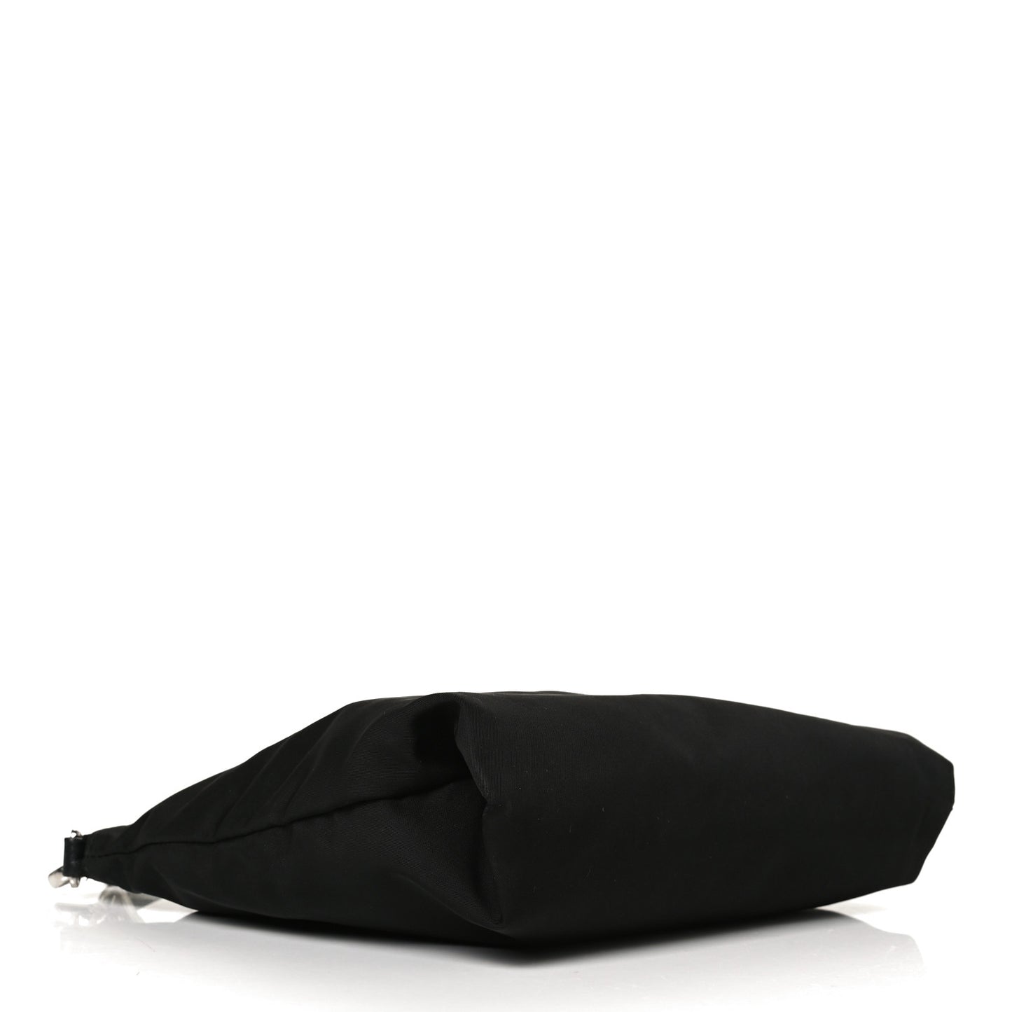 Tessuto Nylon Saffiano Flat Messenger Bag Black