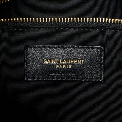 Saint Laurent Lambskin Quilted Small Loulou Puffer Monogram Chain Satchel Dark Ganache 7 of 11