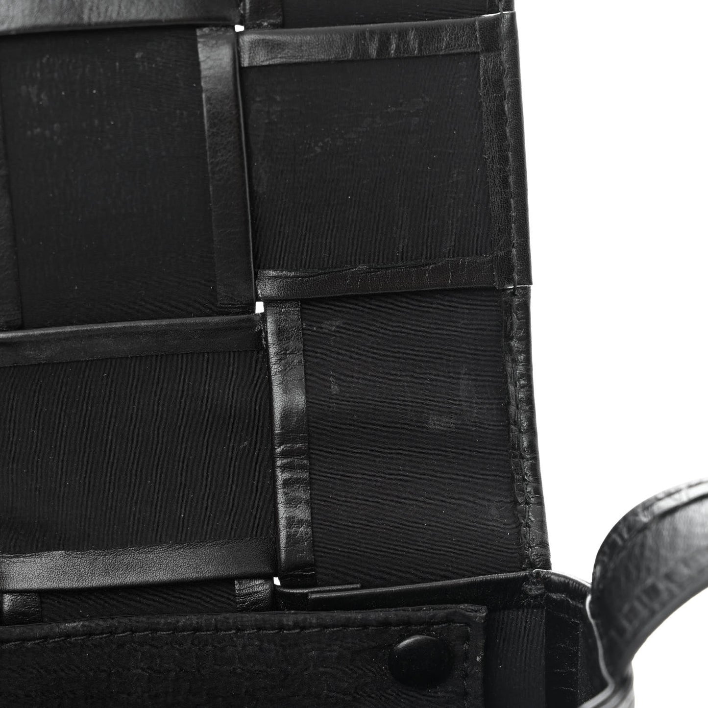 Paper Calfskin Maxi Intreccio Extra Mini Cassette Crossbody Bag Black