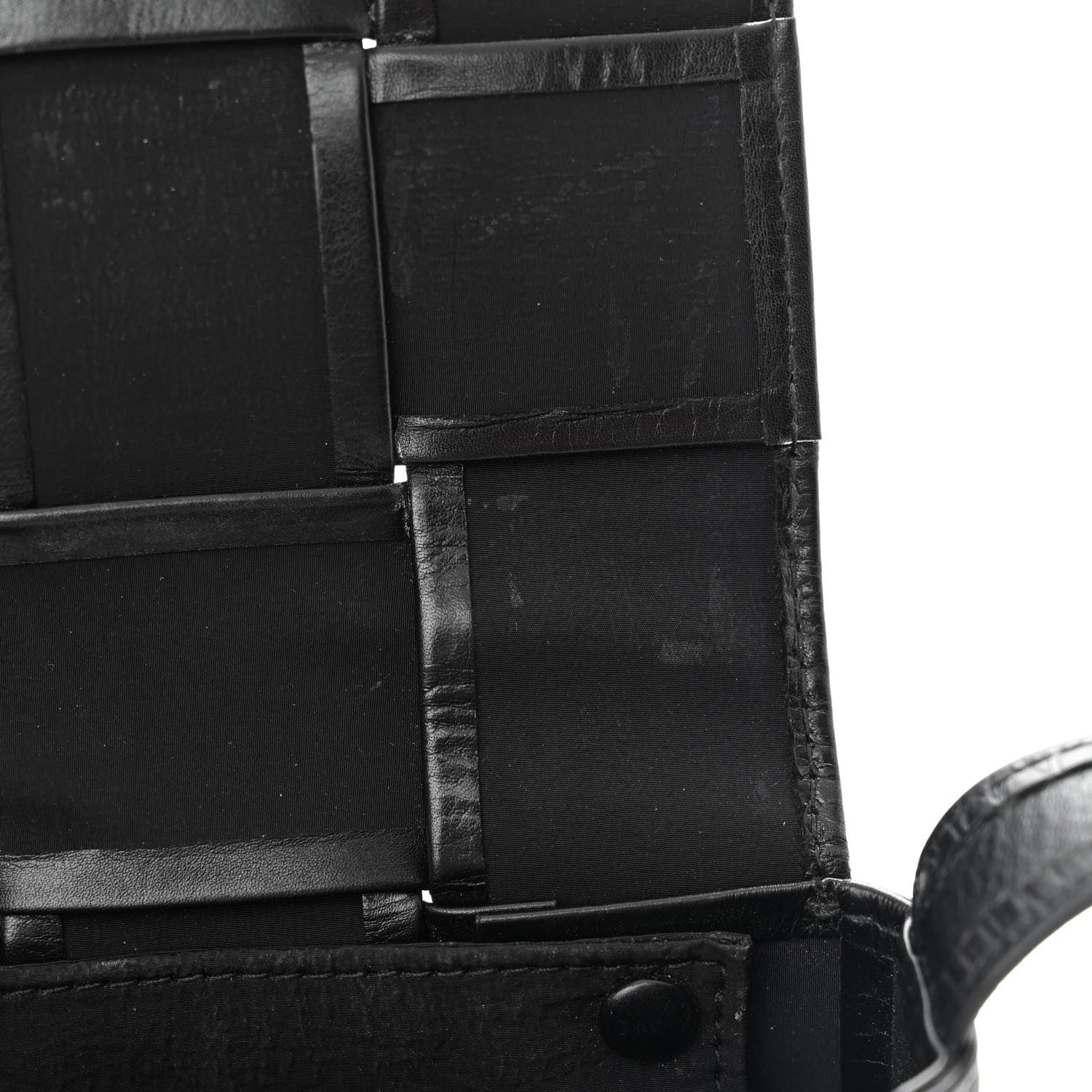 Bottega Veneta Paper Calfskin Maxi Intreccio Extra Mini Cassette Crossbody Bag Black 10 of 13