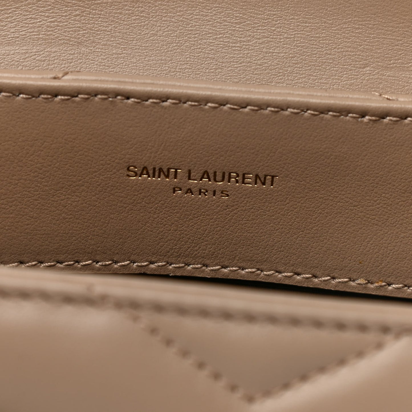 Calfskin Y Quilted Monogram Small Loulou Chain Satchel Dark Beige