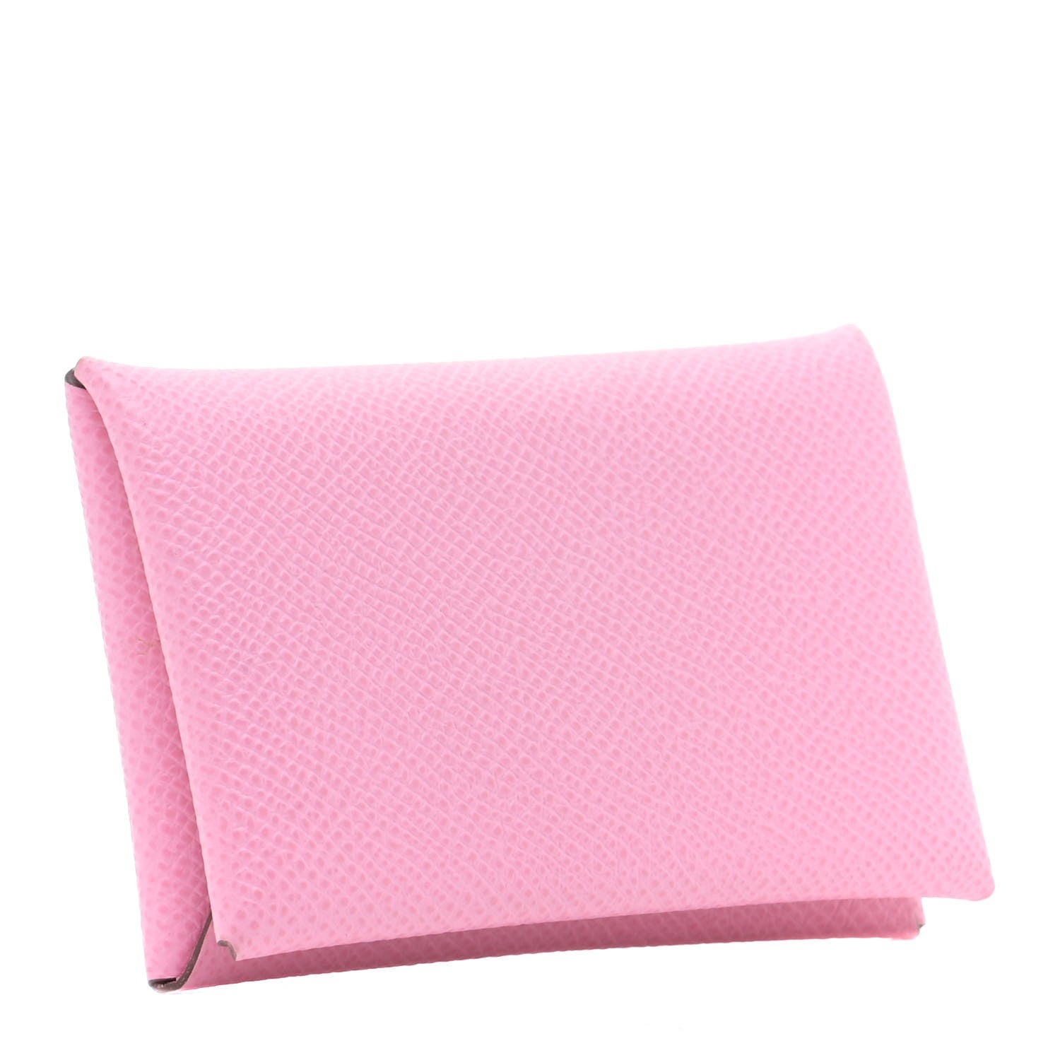 Hermes Epsom Calvi Card Case 5P Pink 2 of 11