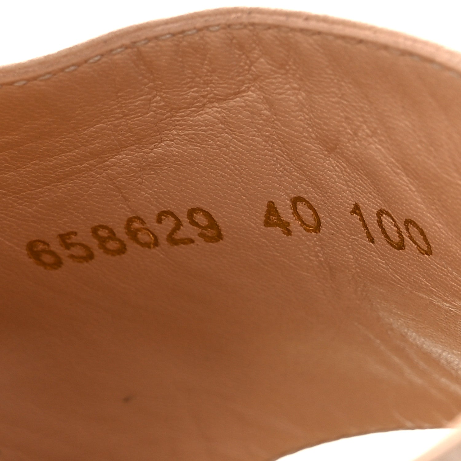 Gucci Malaga Kid Lifford Calfskin GG Espadrille Wedge Sandals 40 Skin Rose Dusty White 11 of 15
