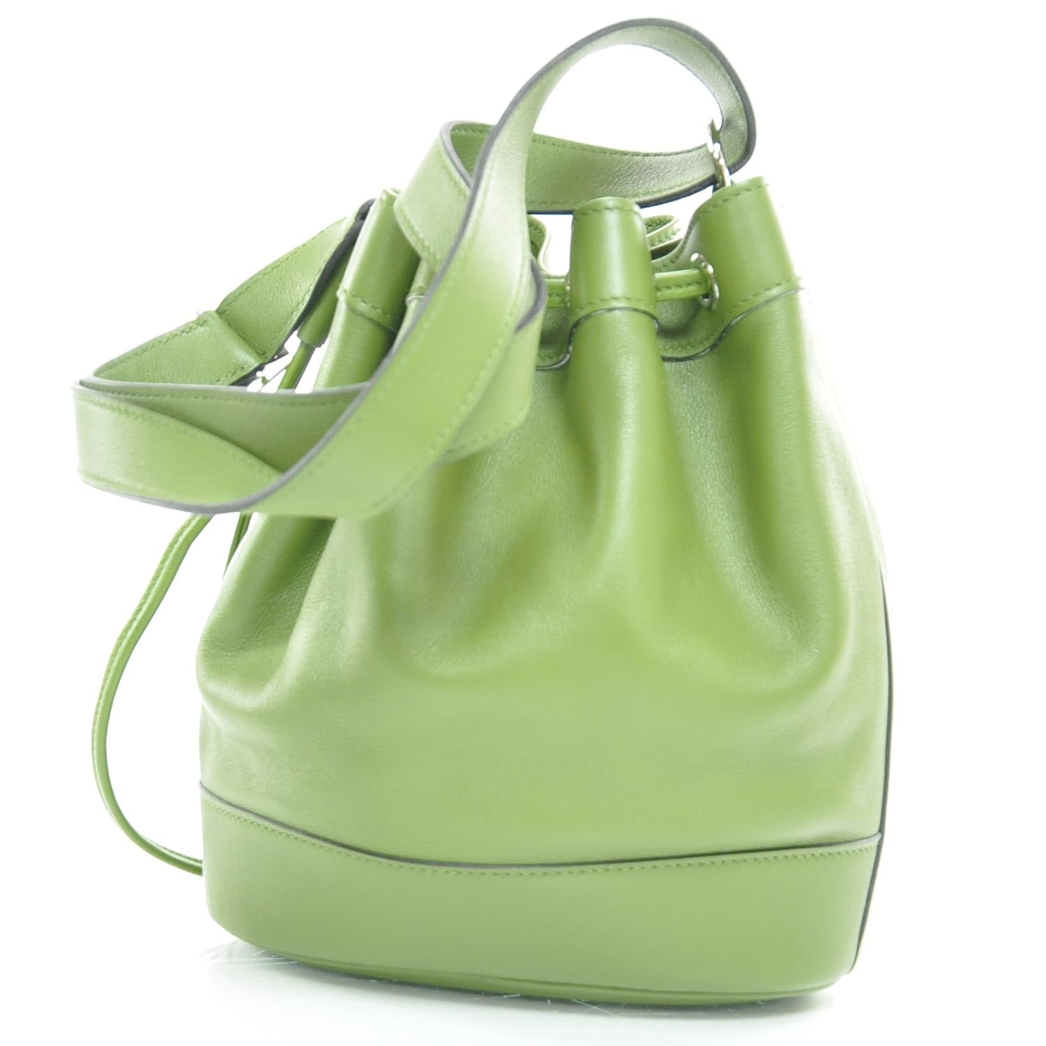 Hermes Swift Leather Market Drawstring Bag 4 of 7
