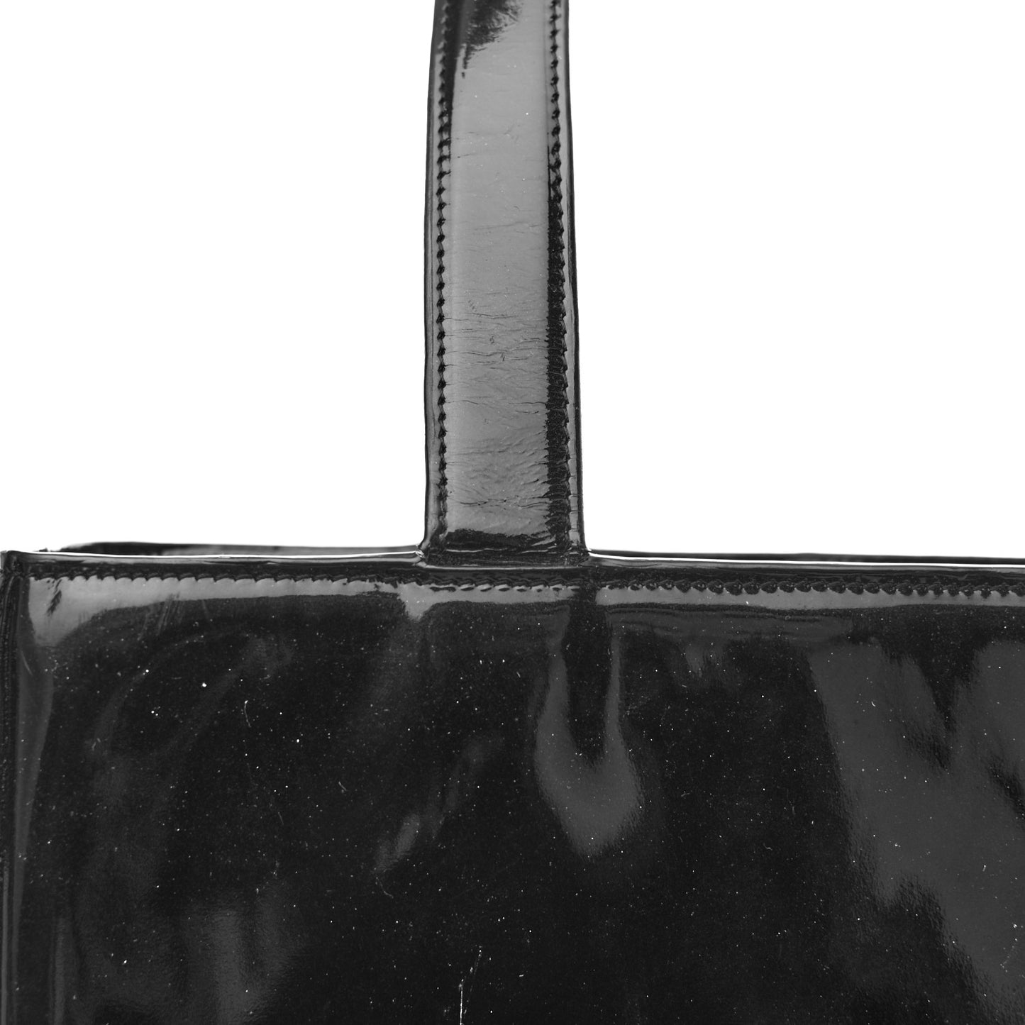 Patent Tote Black