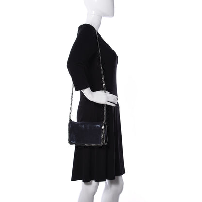 Stella McCartney Shaggy Deer Falabella Crossbody Bag Navy 2 of 9