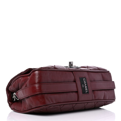 Chanel Lambskin Quilted Medium Icons Secret Label Flap Red 4 of 12