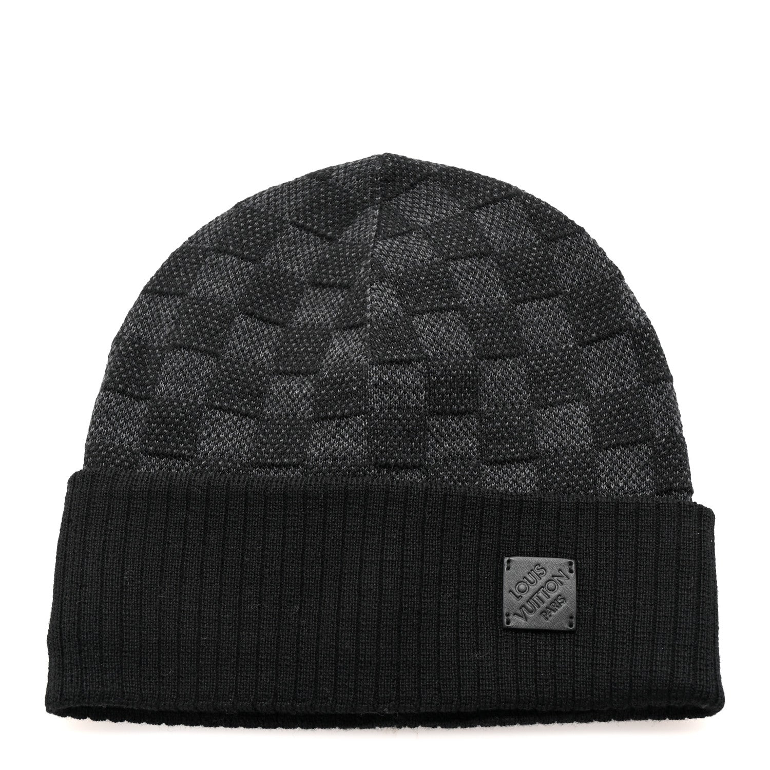 Louis Vuitton Wool Damier Neo Petit Beanie Hat S Anthracite 1 of 5