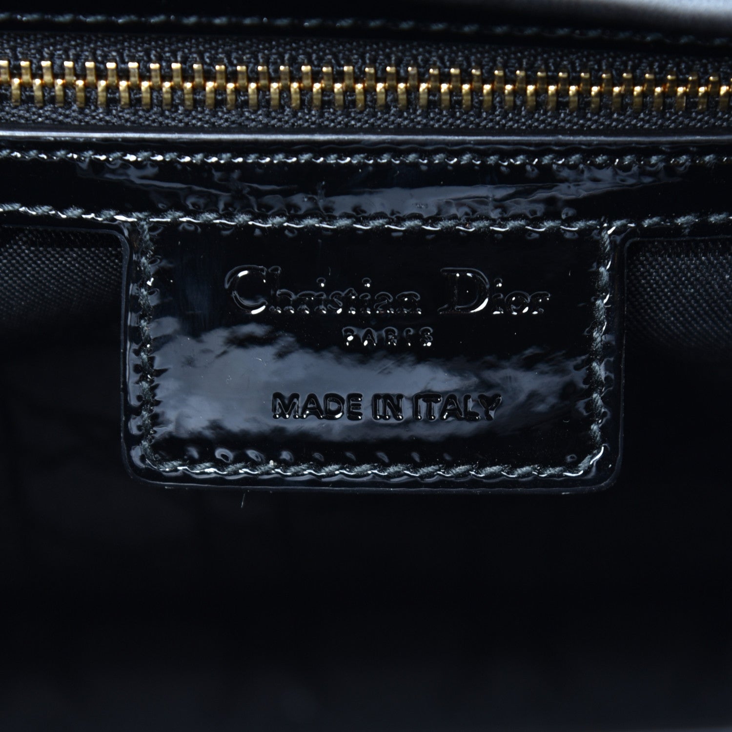 Christian Dior Patent Cannage Large Lady Dior Black 6 of 8