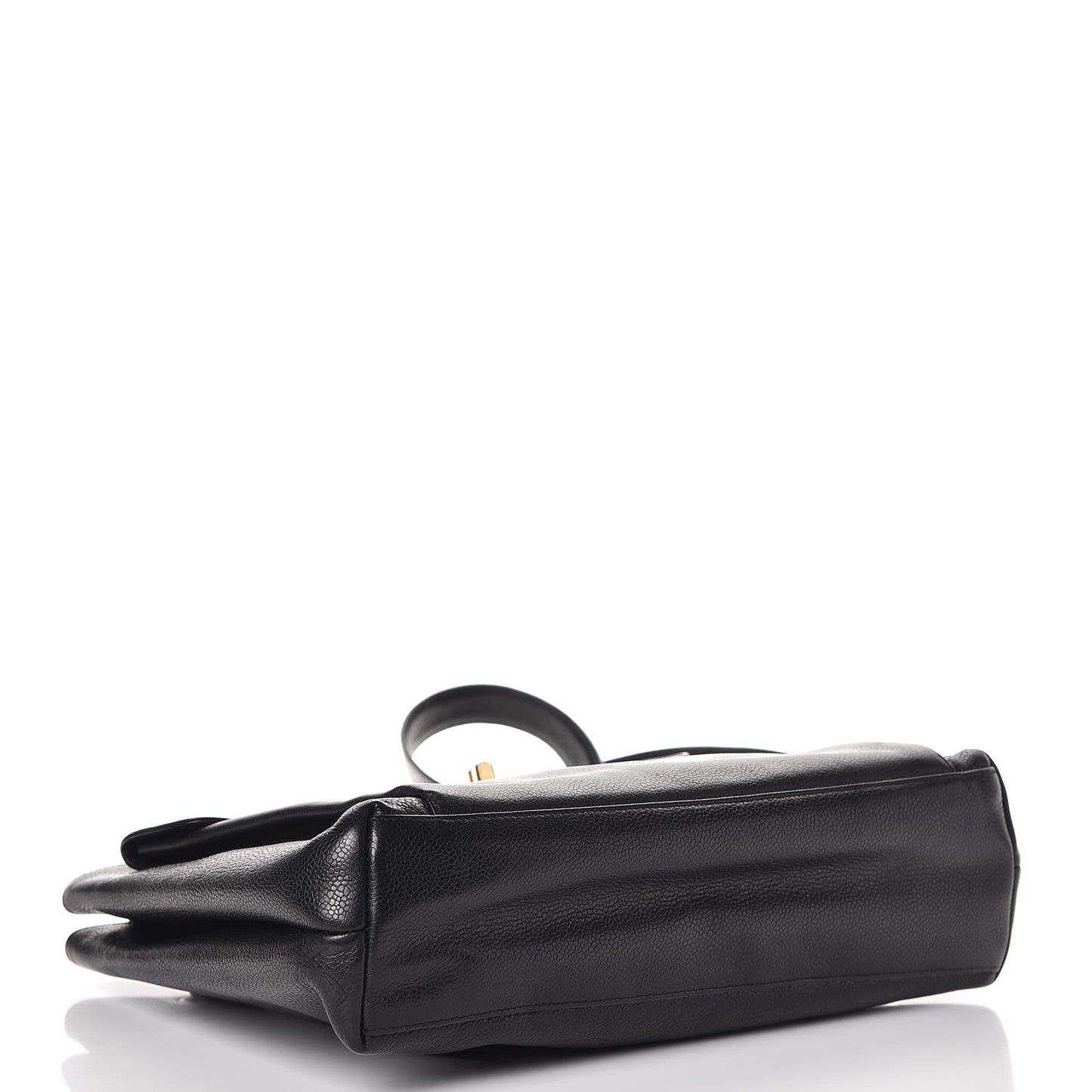 Caviar Flap Shoulder Bag Black