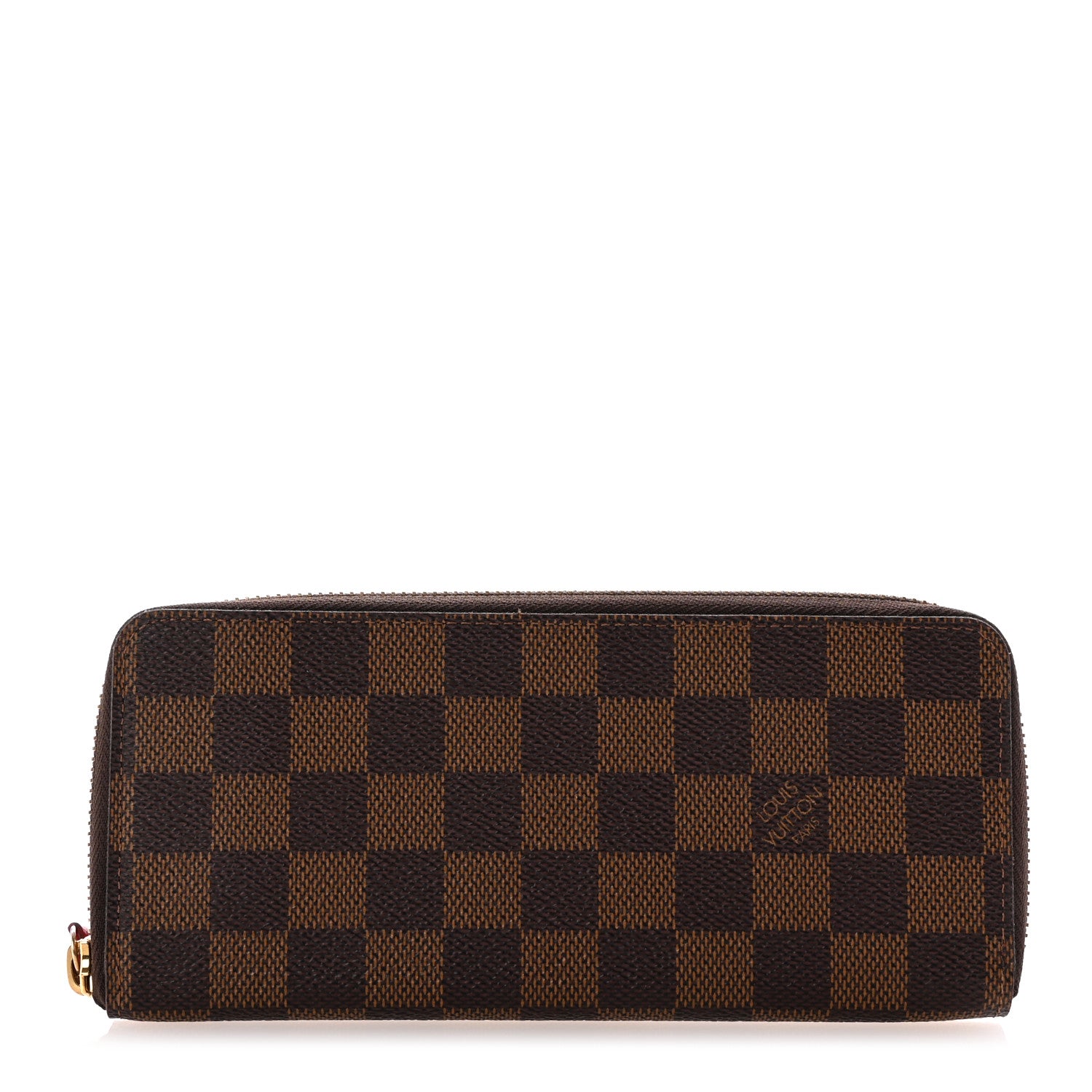 Louis Vuitton Damier Ebene Clemence Wallet Cherry 1 of 6