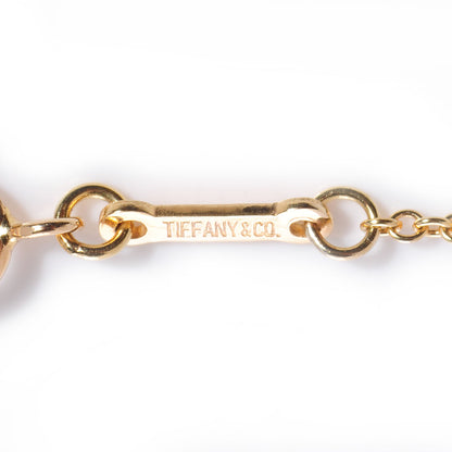 Tiffany Elsa Peretti Small 18K Yellow Gold Open Heart Pendant Necklace 6 of 7
