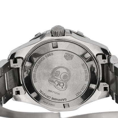 Tag Heuer Stainless Steel Diamond Bezel Blue Mother of Pearl 35mm Aquaracer Lady Quartz Watch WAY131N 4 of 4