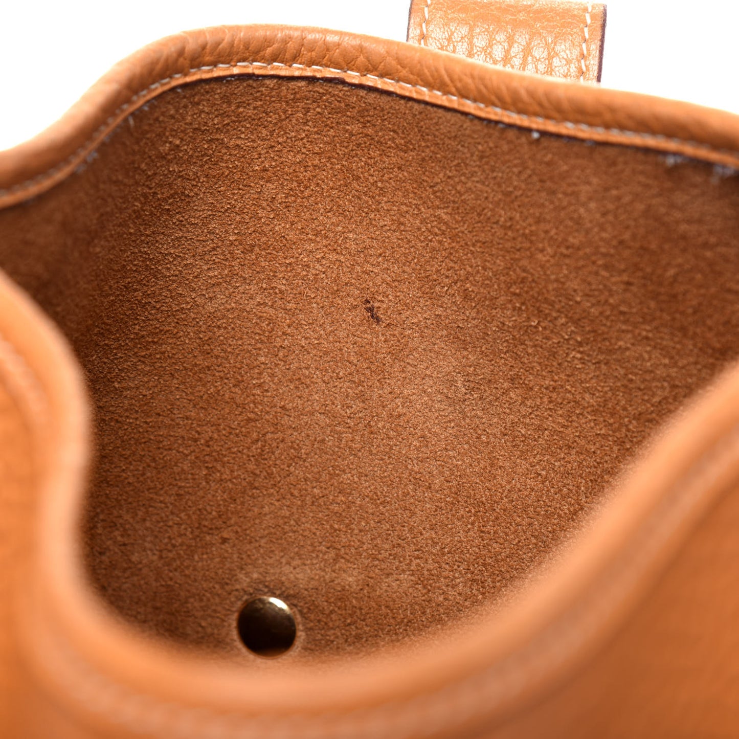 Taurillon Clemence Mini Rodeo Shoulder Bag Moutarde