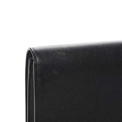 Saint Laurent Calfskin Monogram Large Belle De Jour Clutch Black 9 of 9