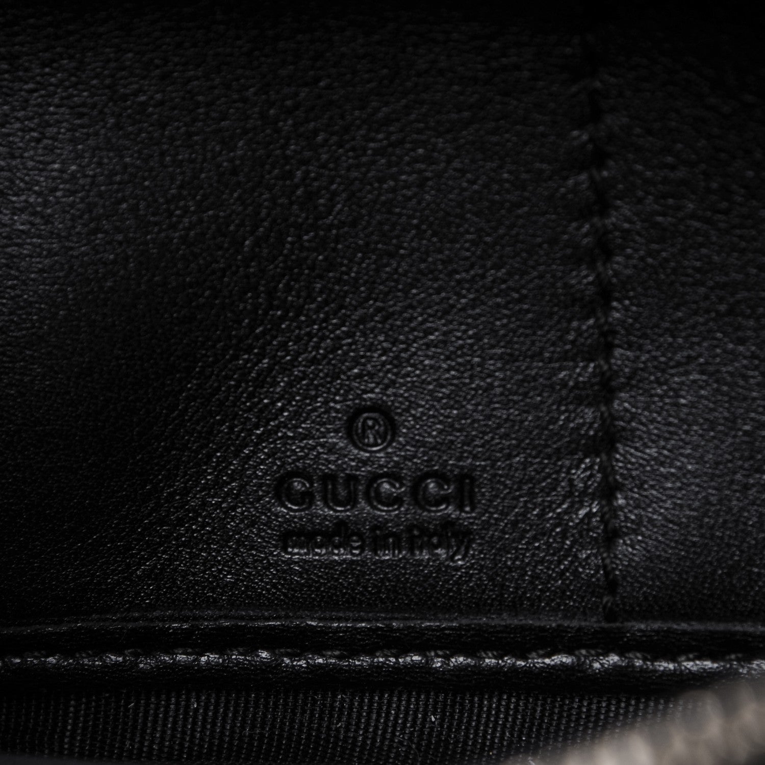 Gucci Guccissima Signature Microguccissima Bree Zip Around Wallet Black 5 of 7