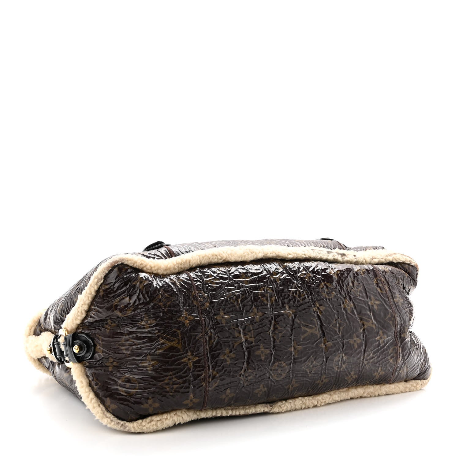Louis Vuitton Patent Monogram Shearling Sac Thunder 4 of 13