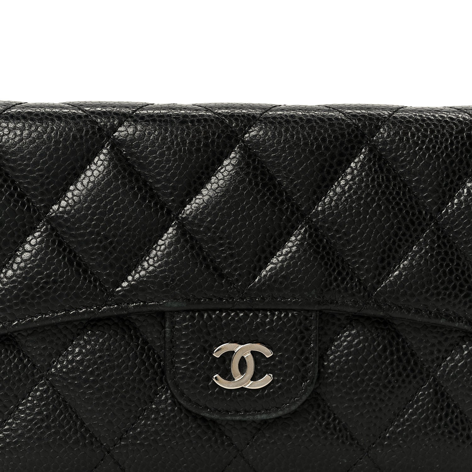Chanel Caviar Quilted Large Flap Wallet Black 10 of 11