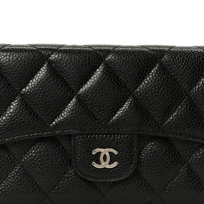 Chanel Caviar Quilted Large Flap Wallet Black 10 of 11