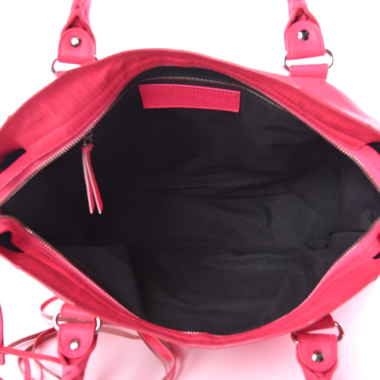 Calfskin Lizard Embossed Classic Silver Hardware City Rose Fluo