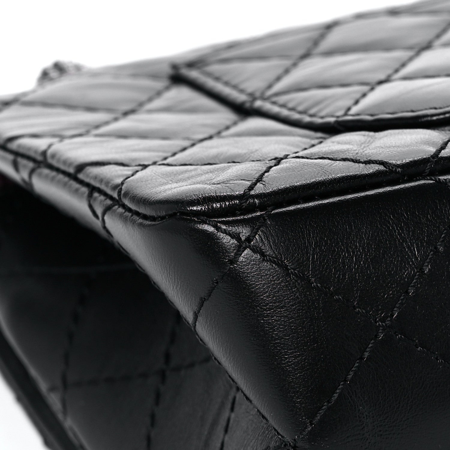 Chanel Aged Calfskin Quilted 2.55 Reissue 225 Flap Black 11 of 15