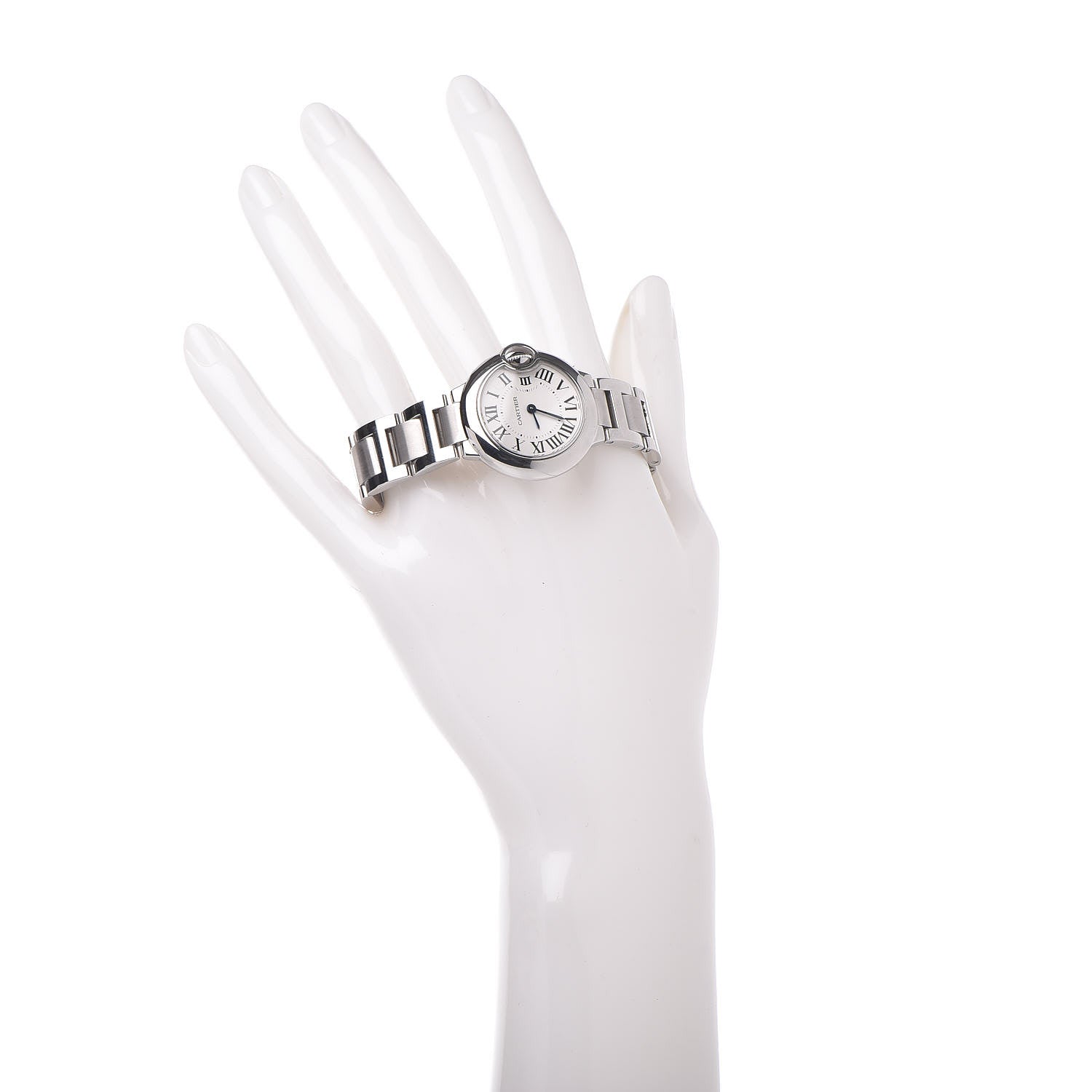 Cartier Stainless Steel 28mm Ballon Bleu De Quartz Watch 2 of 8