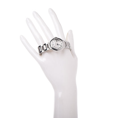 Cartier Stainless Steel 28mm Ballon Bleu De Quartz Watch 2 of 8