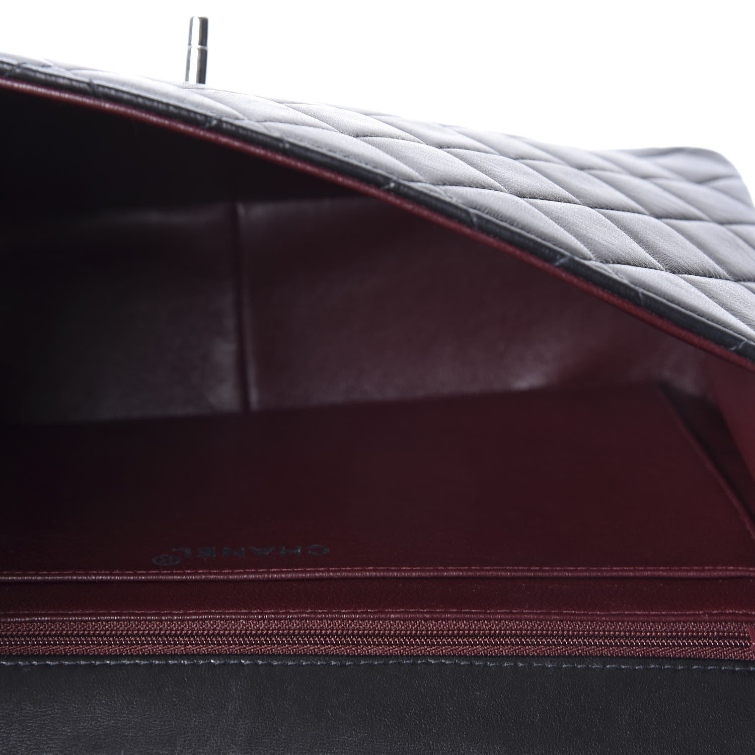 Chanel Lambskin Quilted Jumbo Single Flap Black 4 of 10