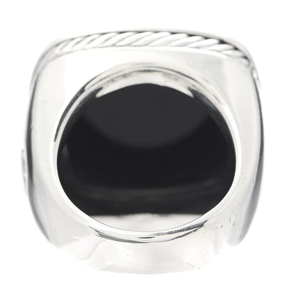 David Yurman Sterling Silver Black Onyx 20mm Albion Statement Ring 57 8 4 of 7