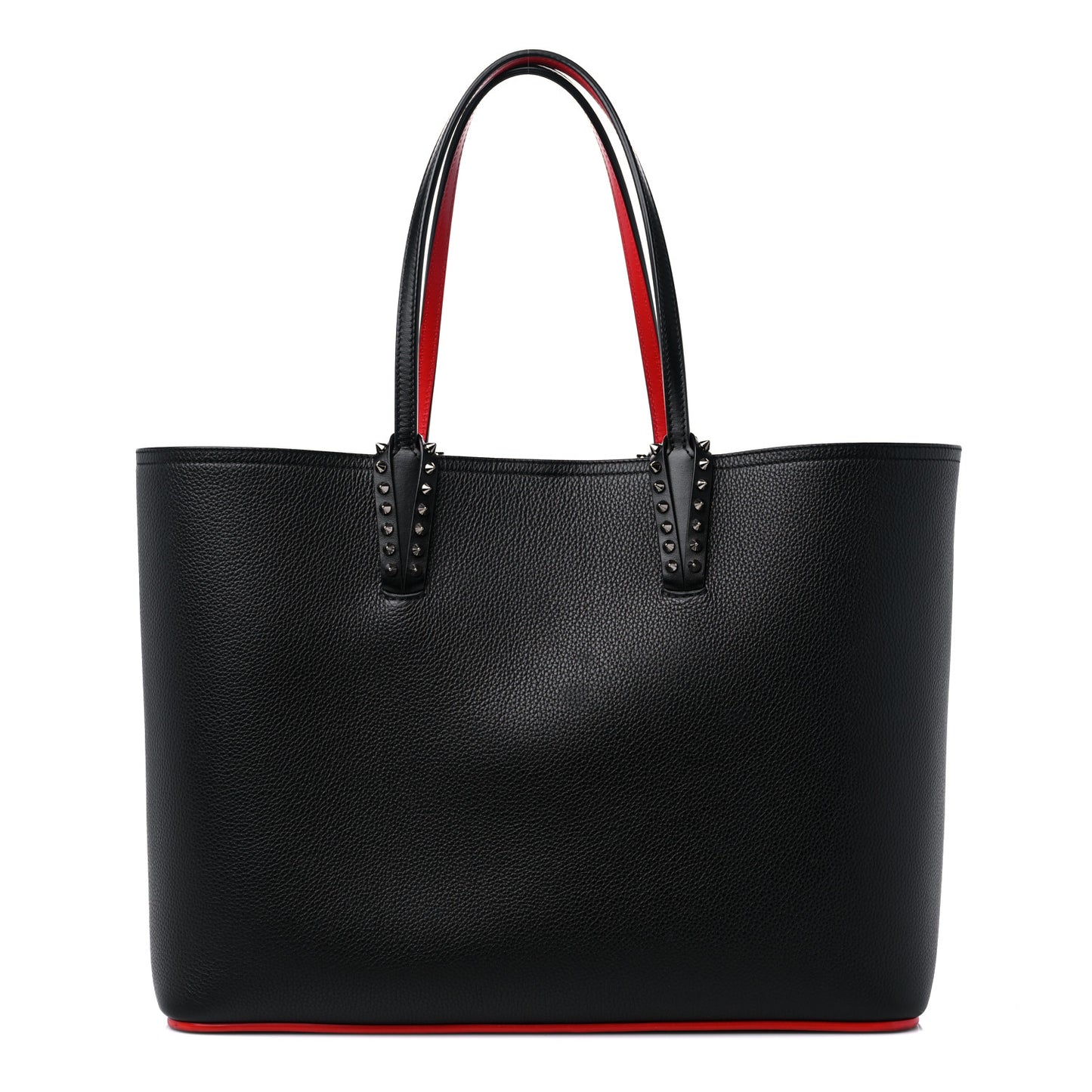Calfskin Spikes East West Cabata Tote Black