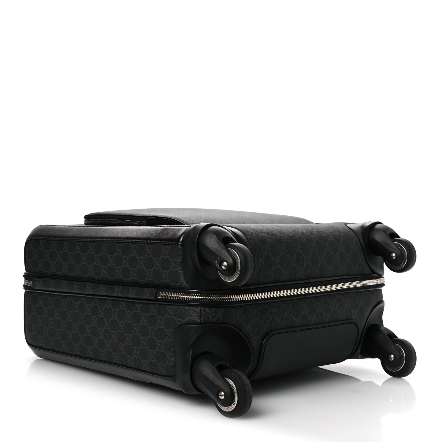 GG Supreme Monogram Calfskin Carry On Trolley Black