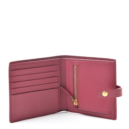Bottega Veneta Glossy Woven Calfskin Wallet Bordeaux 5 of 7