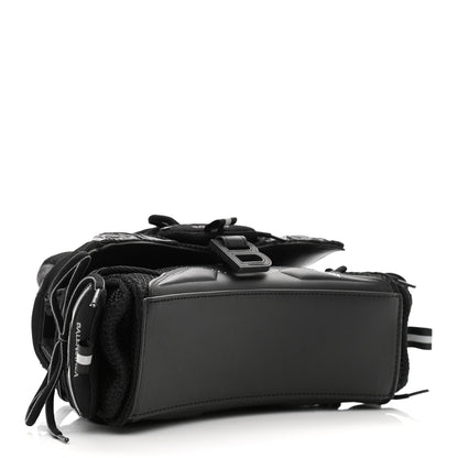 Balenciaga Faux Calfskin Fabric Small Sneakerhead Top Handle Bag Black 4 of 9