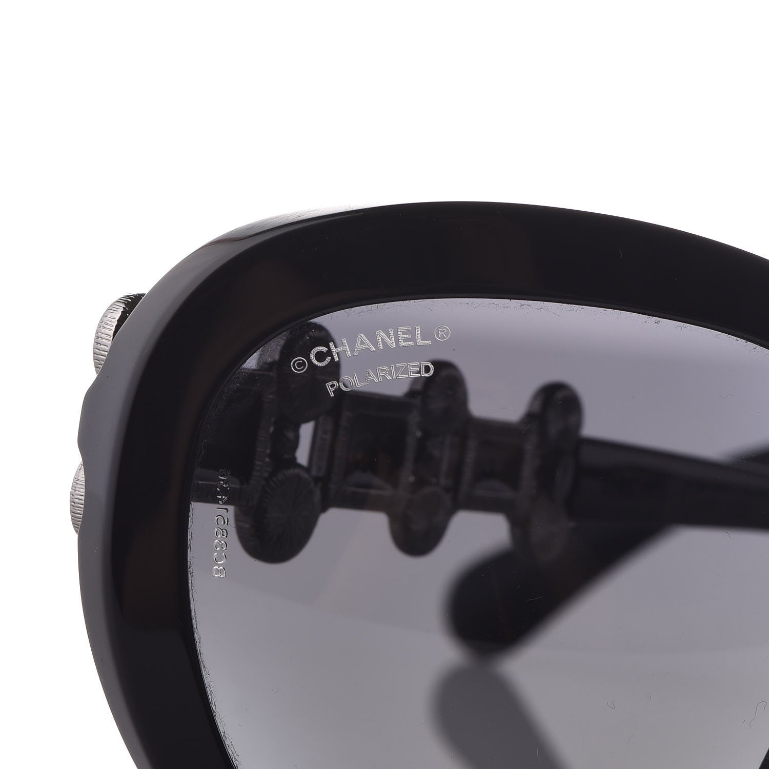 Chanel Pearl Crystal Bijoux Polarized Sunglasses 5334-H-B Black 5 of 8