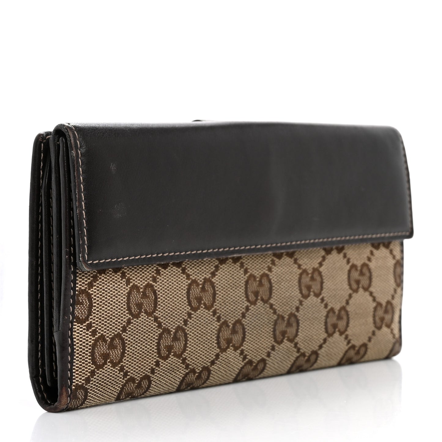 Monogram Heart Continental Wallet Dark Brown