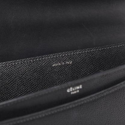 Celine Baby Grained Calfskin Medium Case Flap Black 5 of 9