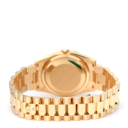 Rolex 18K Yellow Gold Diamond Mother of Pearl 36mm Oyster Perpetual Day-Date President Watch 118348 4 of 5