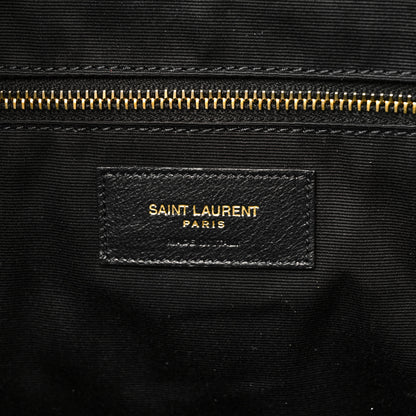 Saint Laurent Lambskin Quilted Maxi Icare Shopping Tote Black 6 of 10