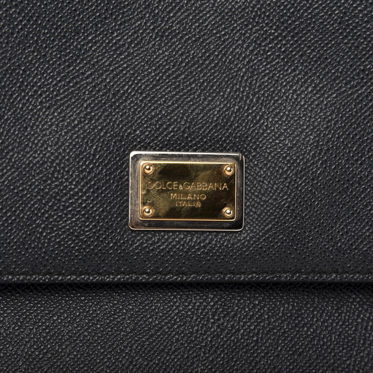 Dolce & Gabbana Dauphine Large Bi-Color Miss Sicily Satchel Black Brown 9 of 10