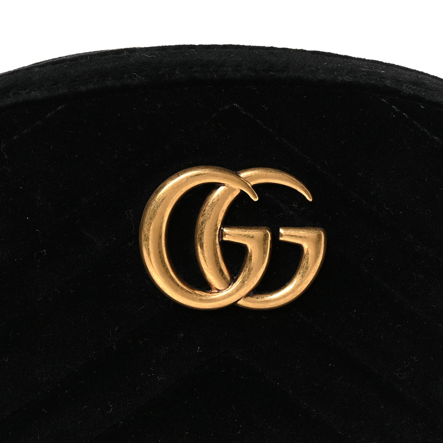 Velvet Matelasse GG Marmont Belt Bag Black 95 38 Black