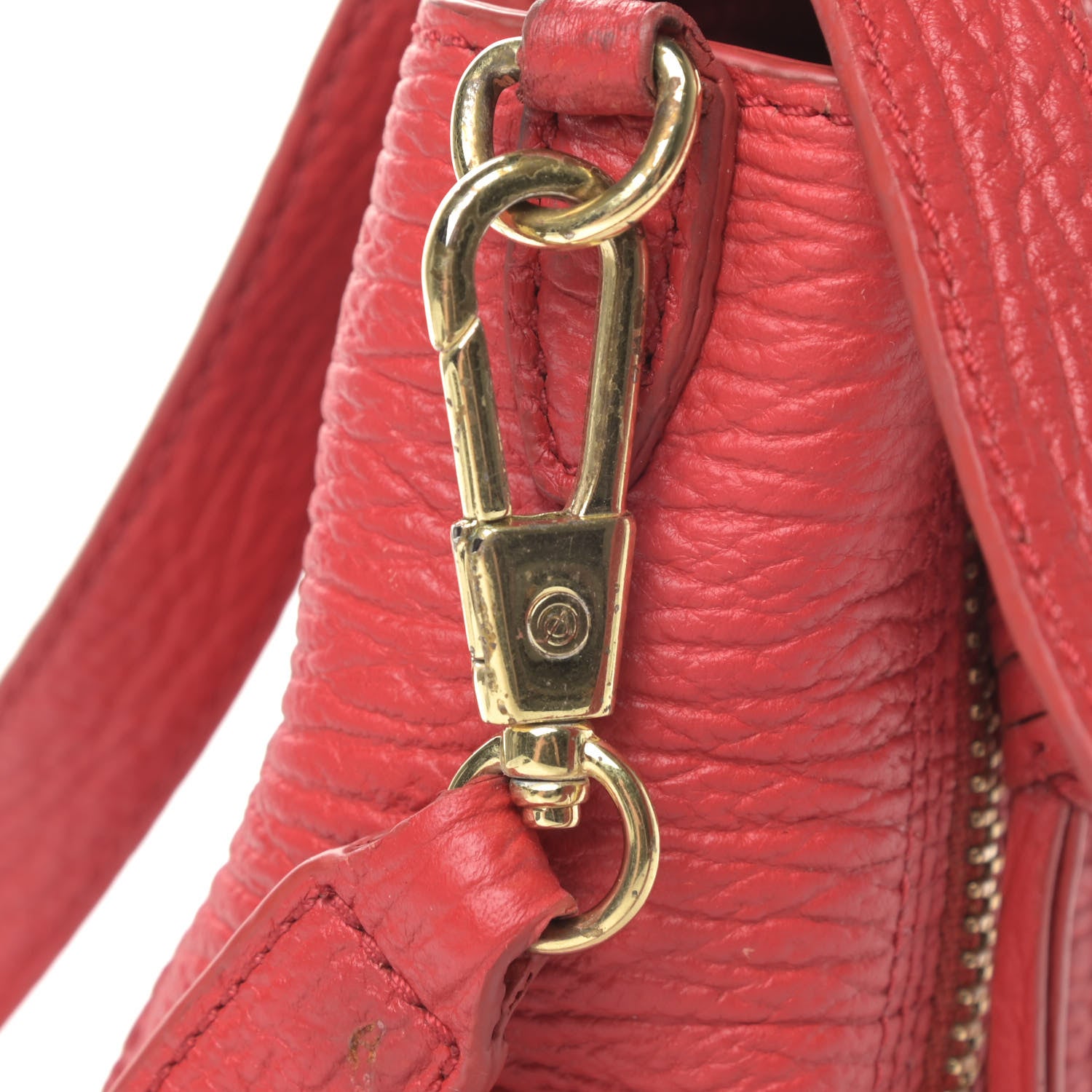 3.1 Phillip Lim Textured Calfskin Mini Pashli Satchel Red 9 of 10
