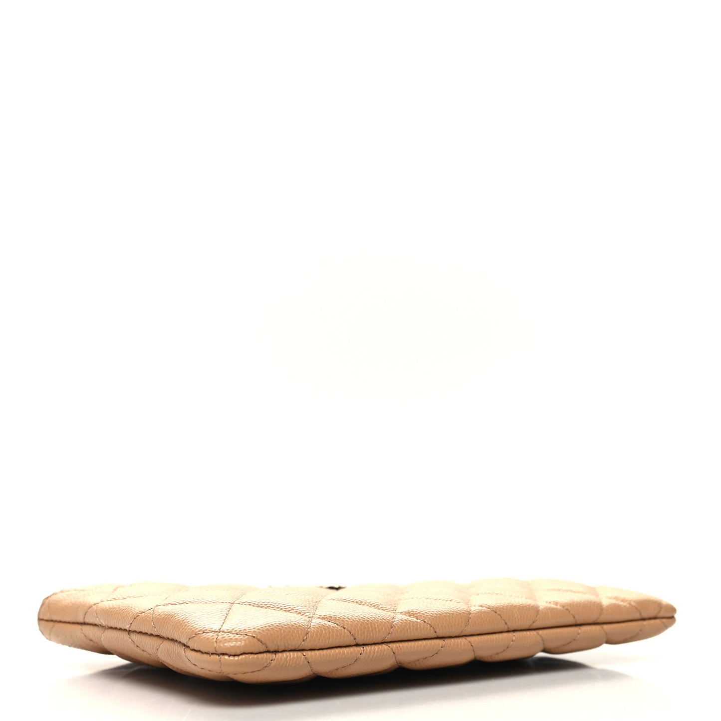 Caviar Quilted Coco Candy Small Cosmetic Case Beige