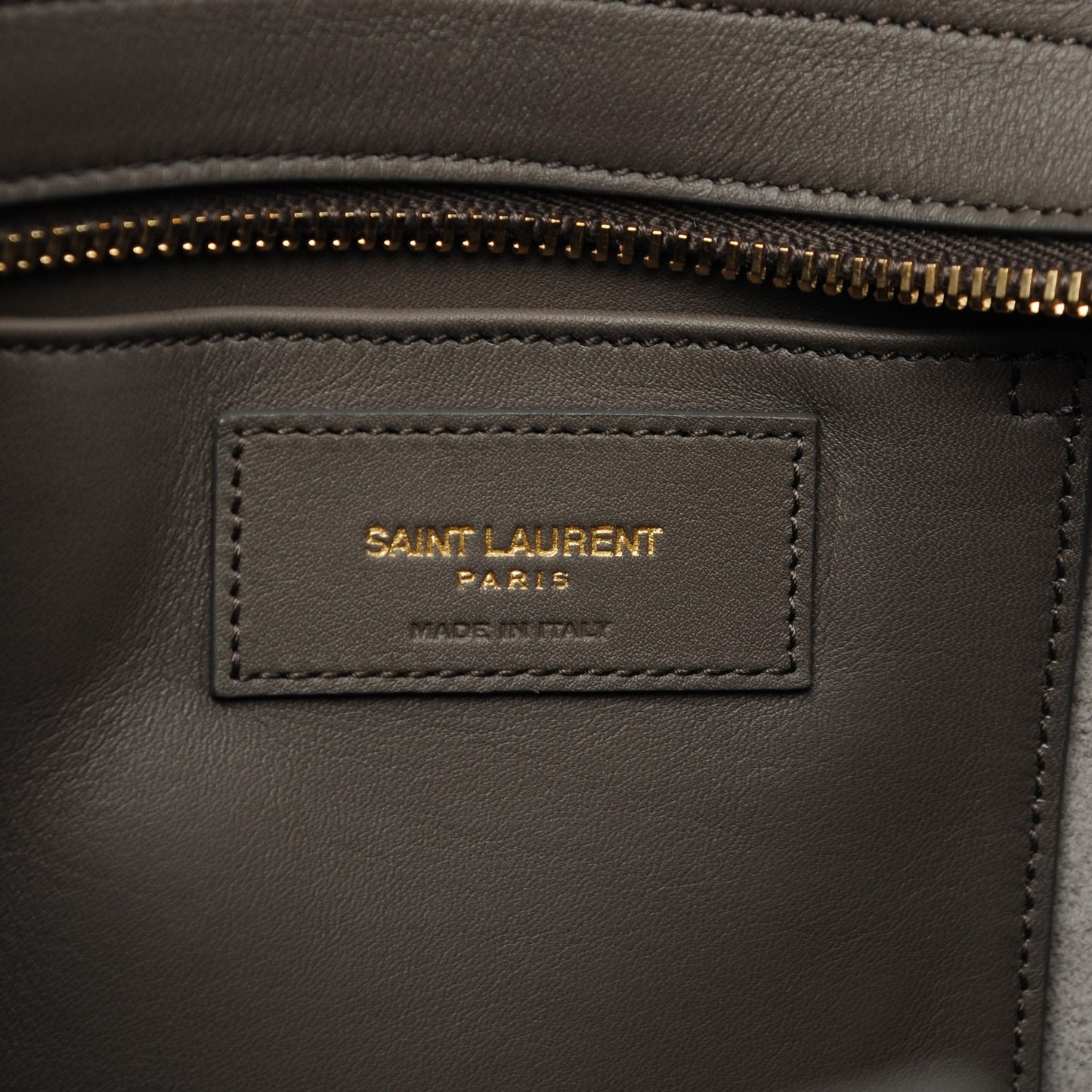 Calfskin Small Classic Y Cabas Grey