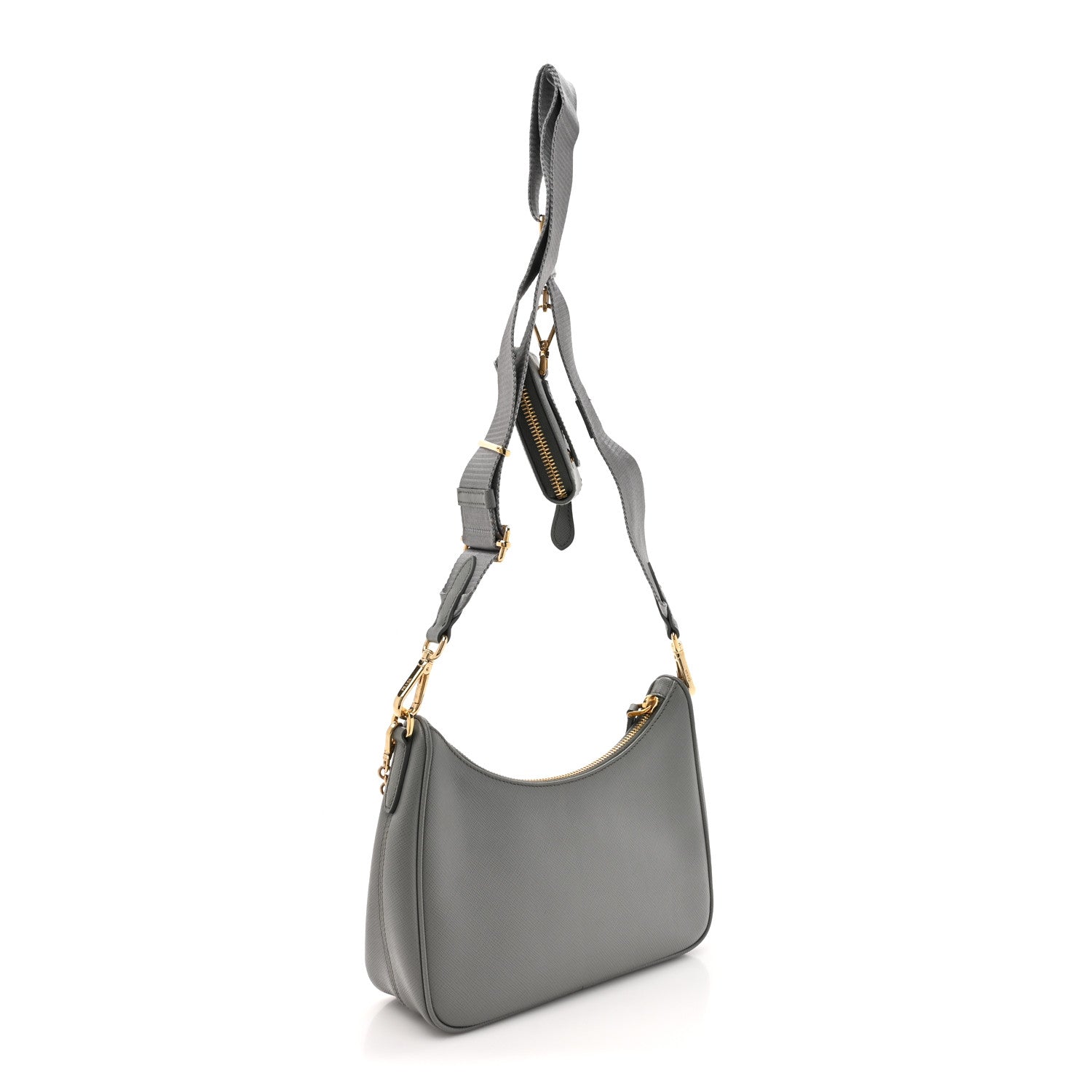 Prada Saffiano Lux Re-Edition 2005 Shoulder Bag Ardesia 3 of 10